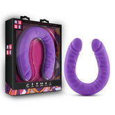 Ruse Silicone Slim 18in Purple Double Dong Dildo 1.5in Wide Default Title Double Dongs
